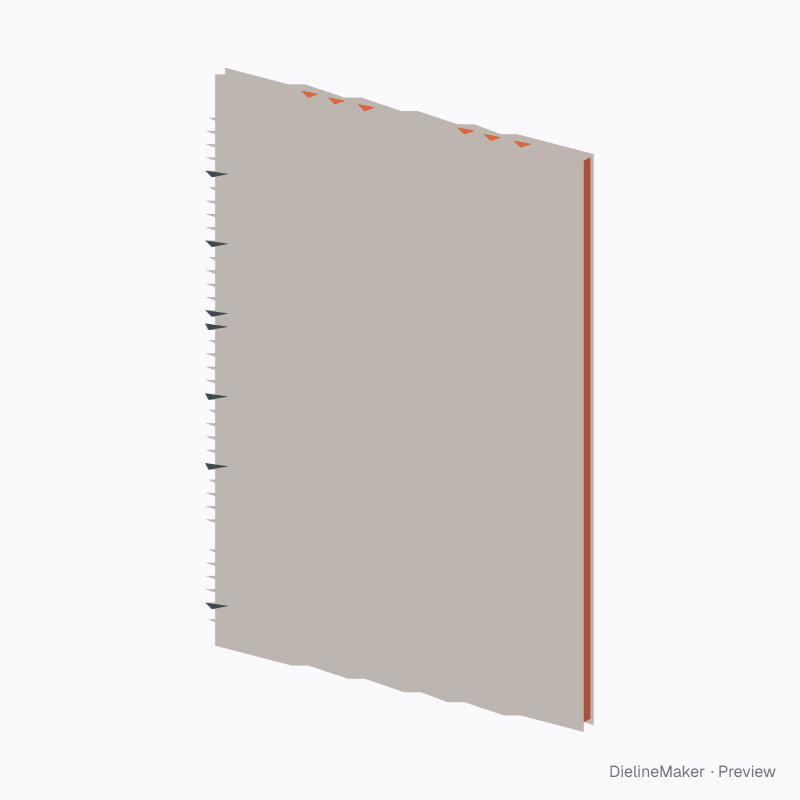 Executive 7.25 × 10.25 in spiral notebook