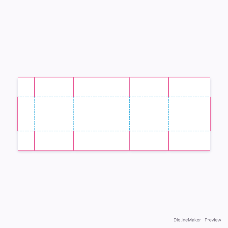Flat dieline preview