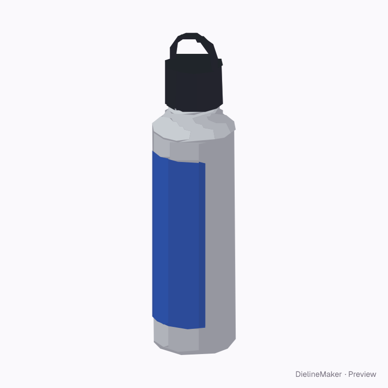 Stainless steel water bottle 750 ml