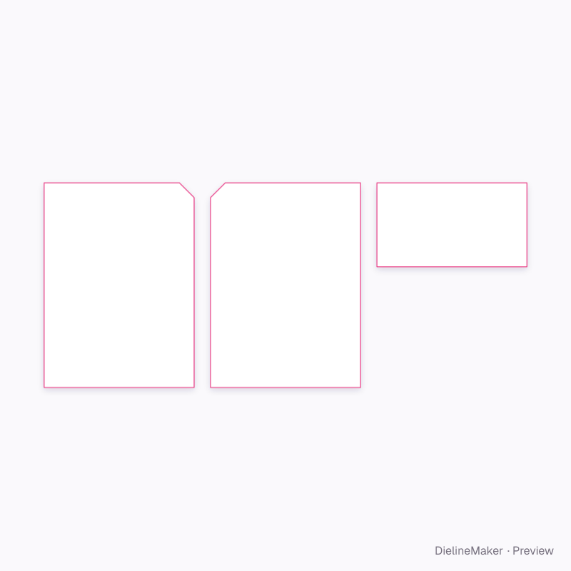 Flat dieline preview