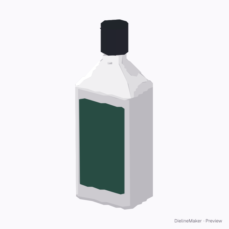 Square & rectangular bottle