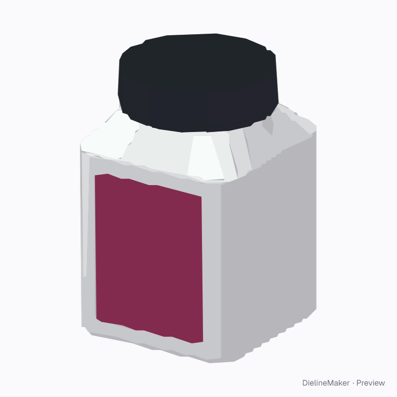 Square honey jar