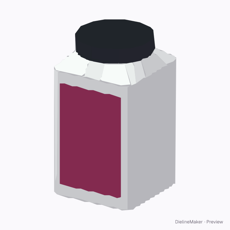 Large square pantry jar