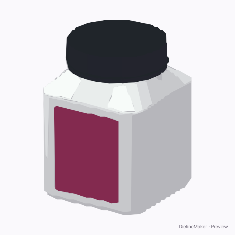 Small square preserve jar