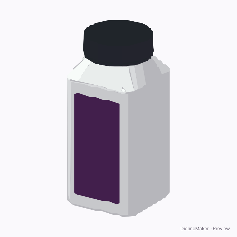 Square spice jar