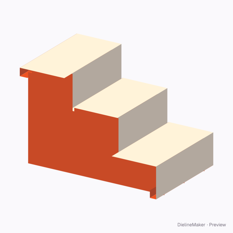 Three-step riser 300×200×200