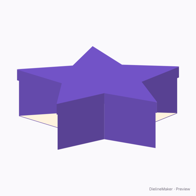 Shaped bath gift box — Star gift box