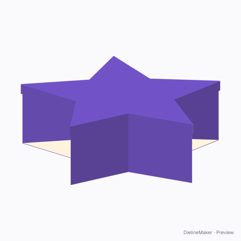 Shaped celebration box — Star gift box