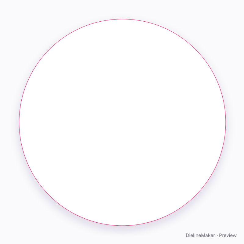 1 in round product label flat dieline