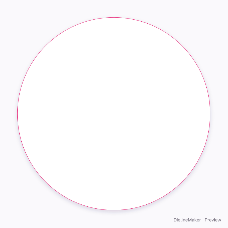 2 in round product label flat dieline