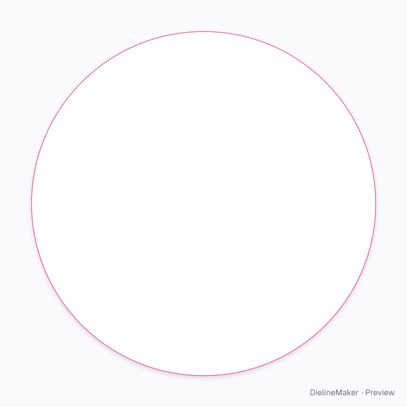 5 in round product label flat dieline