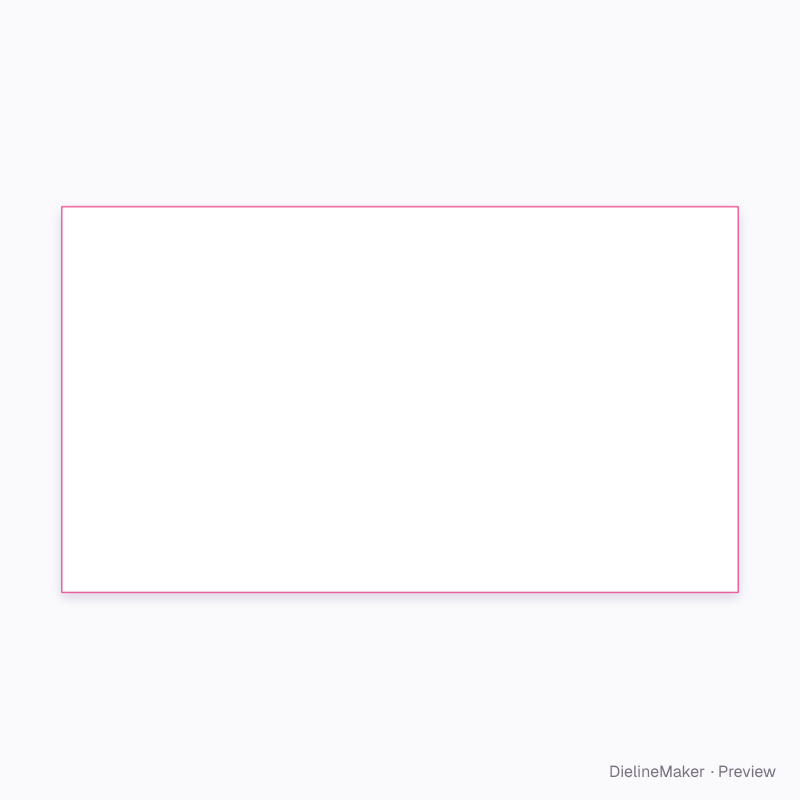 70 × 40 mm rectangular label flat dieline