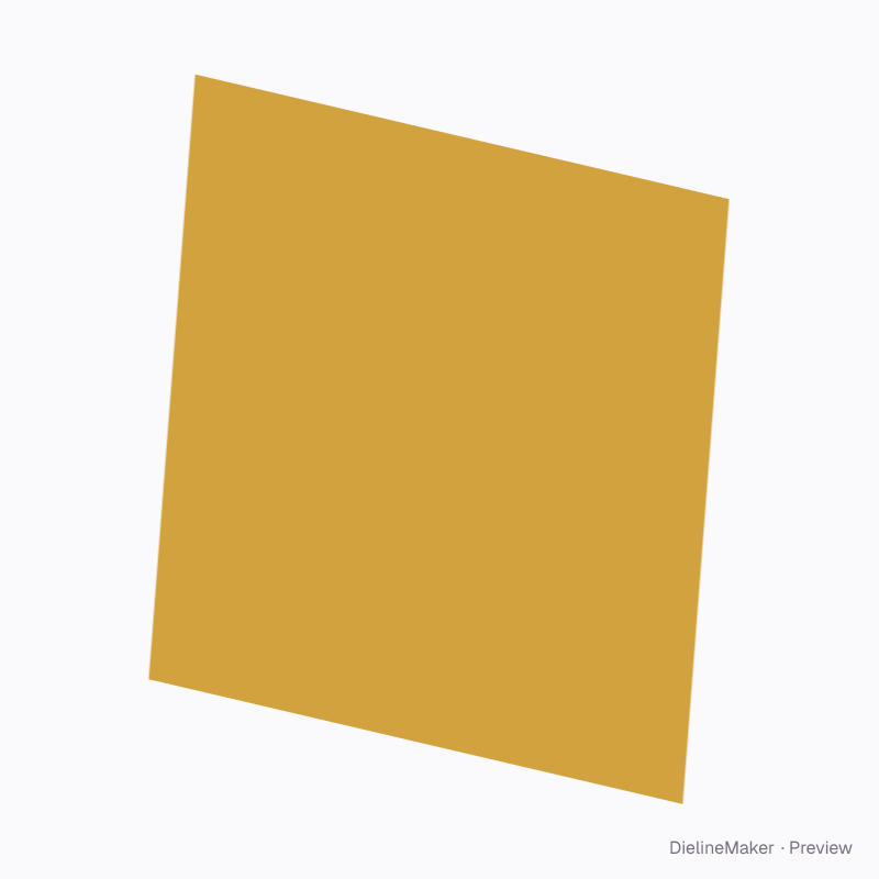76.2 mm square product label