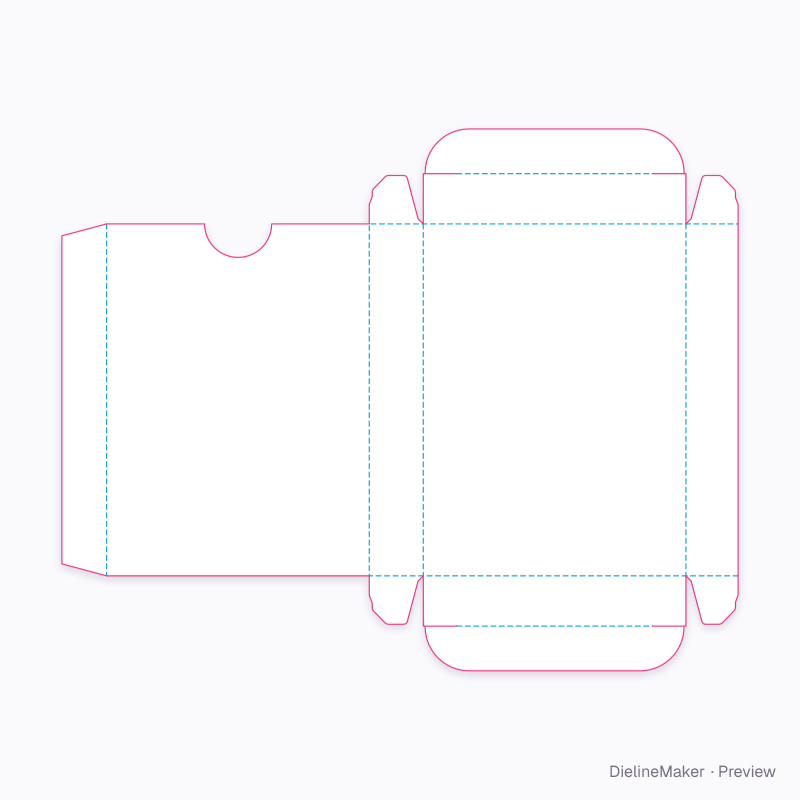 Crayon box (8) flat dieline