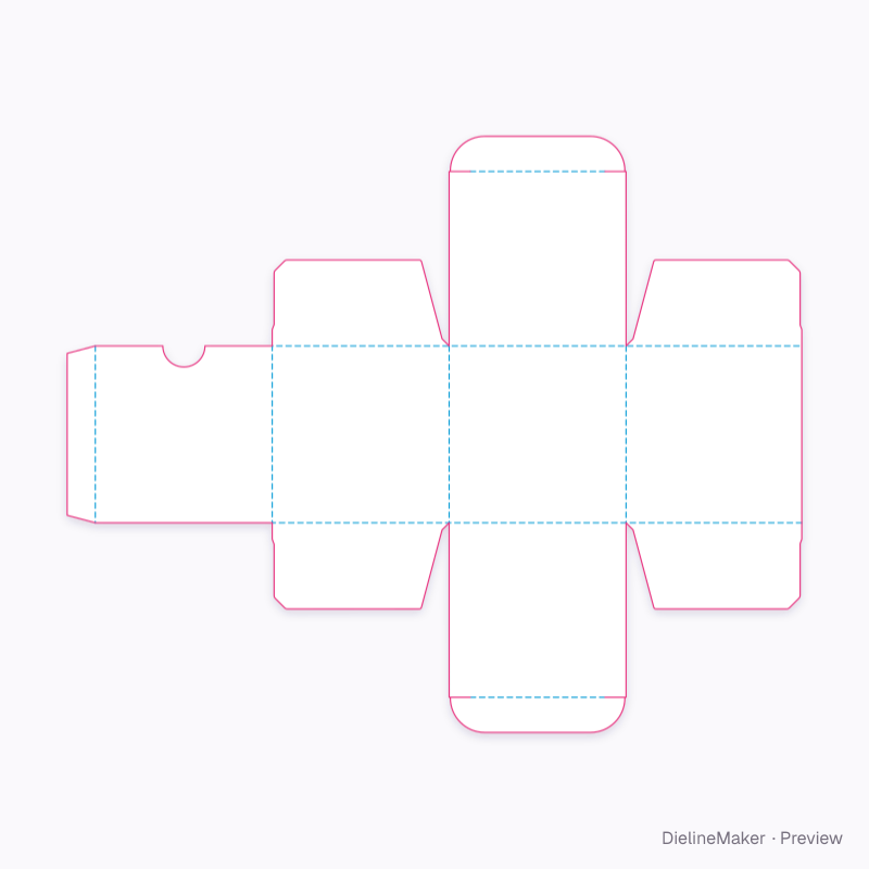 Mystery box flat dieline