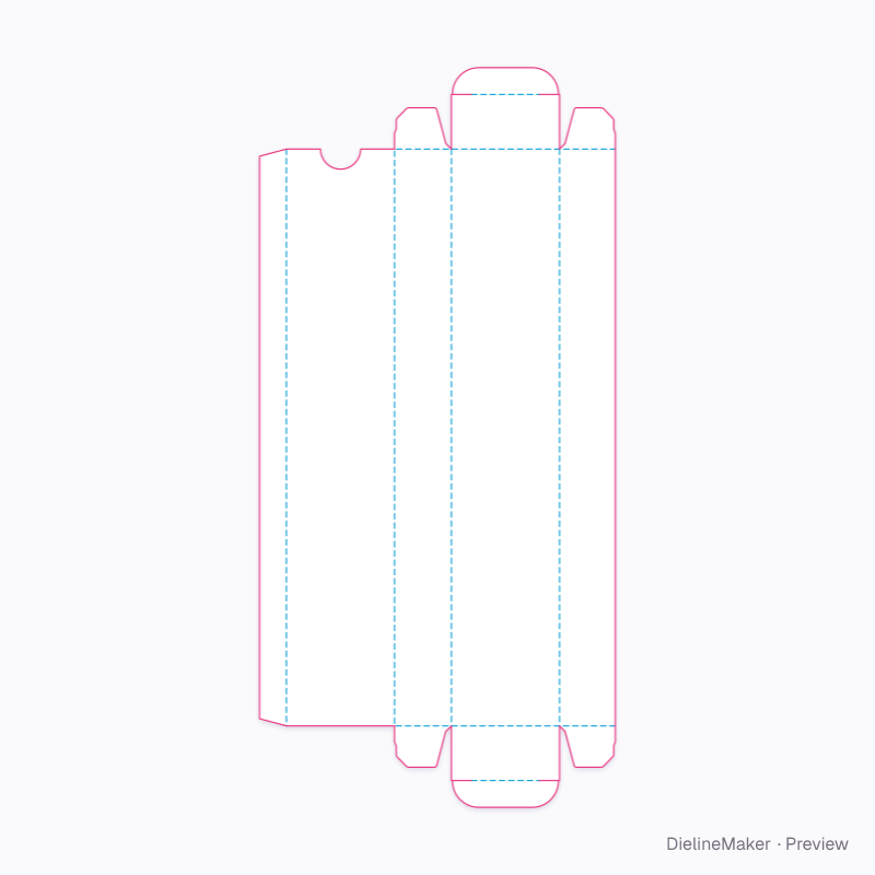 Flat dieline preview