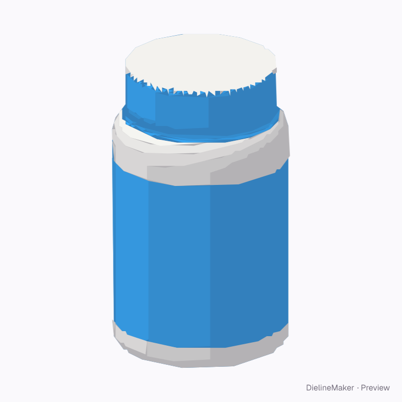 Wide gummy-vitamin bottle