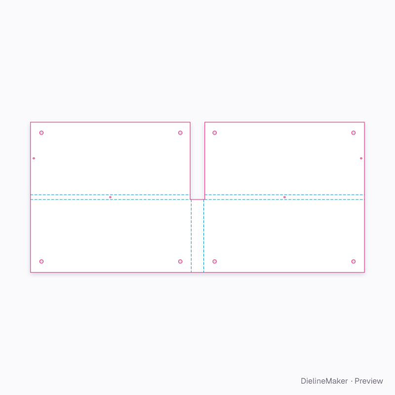 Flat dieline preview