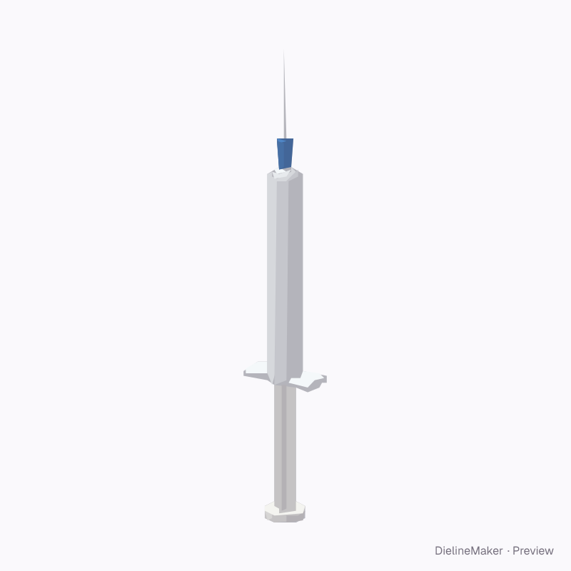 3 ml syringe with needle