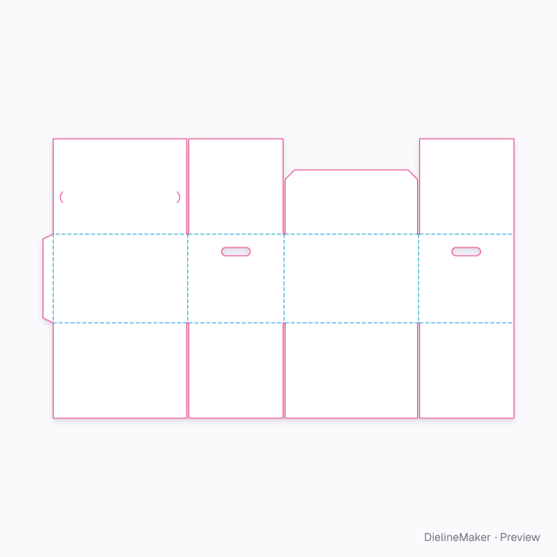 Flat dieline preview