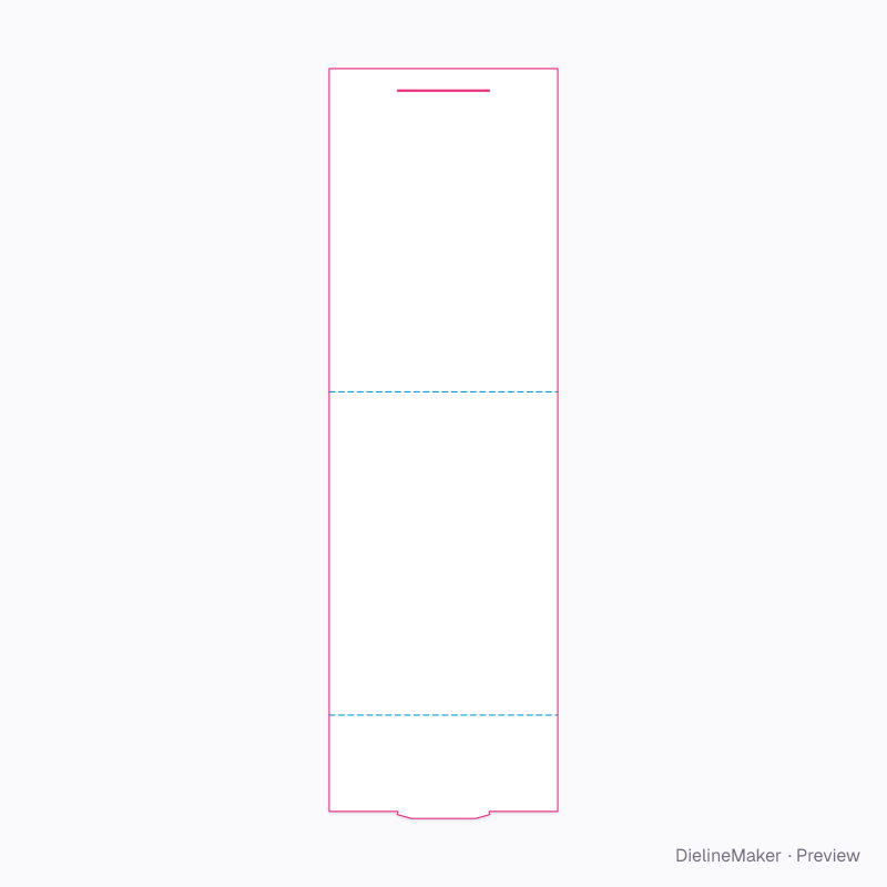 Flat dieline preview