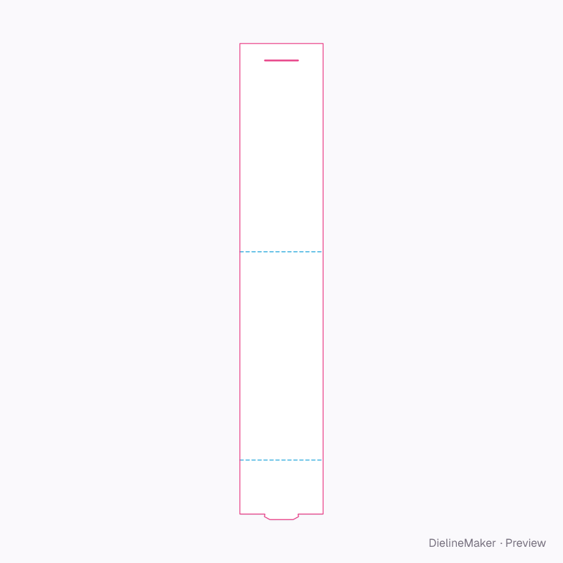 Tall menu table tent — Table tent flat dieline