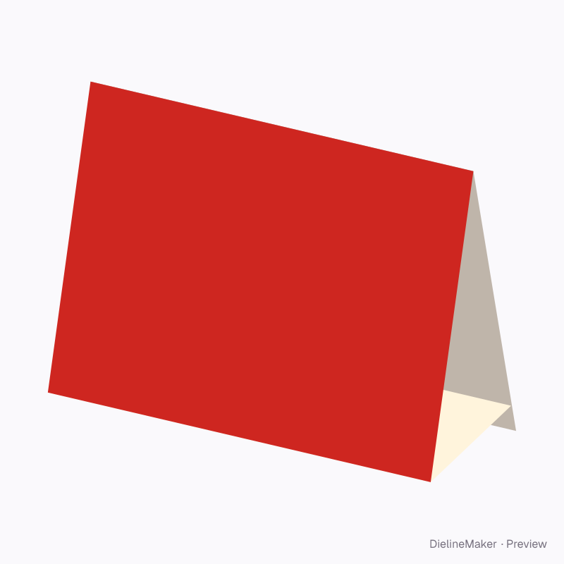 Wide menu table tent — Table tent
