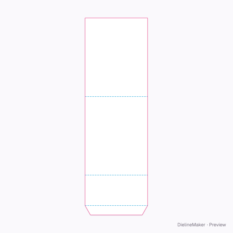 QR table card flat dieline