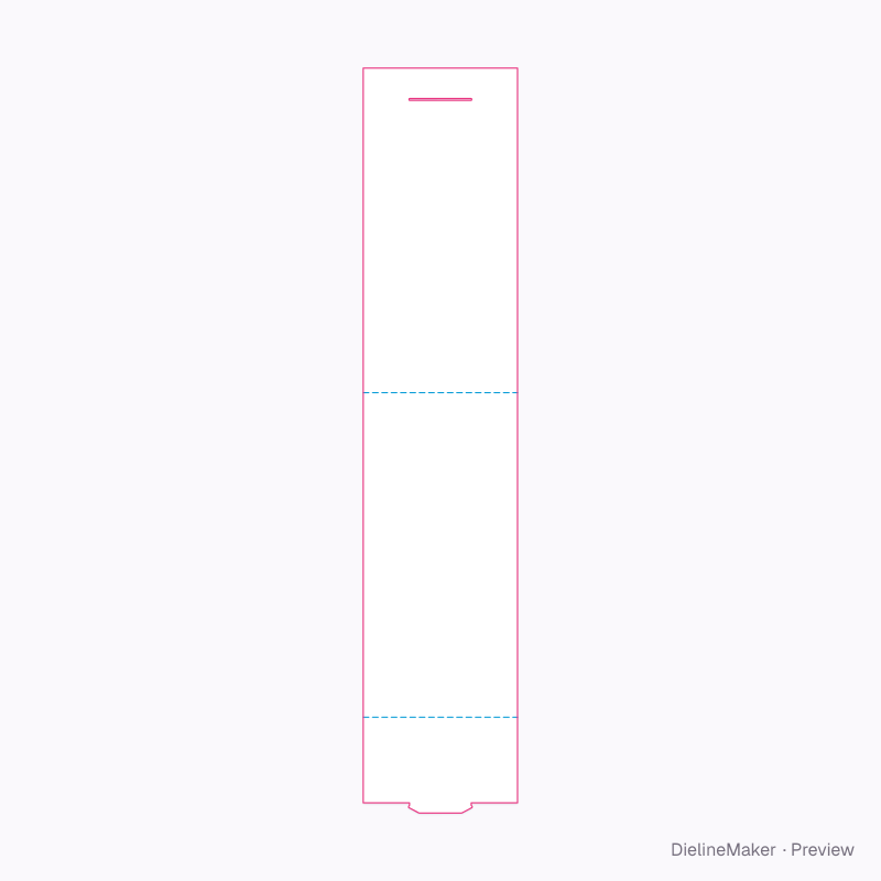 Flat dieline preview