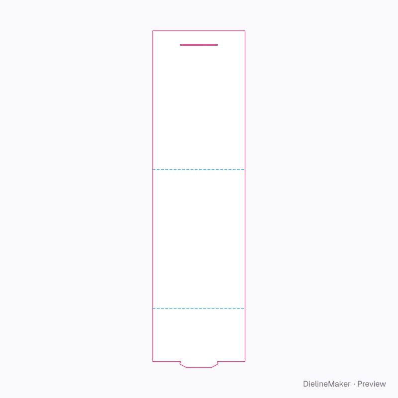 Table tent flat dieline