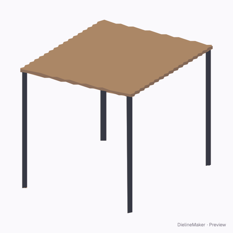 1800 × 2600 mm tablecloth