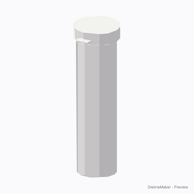 Vitamin tube with flip lid