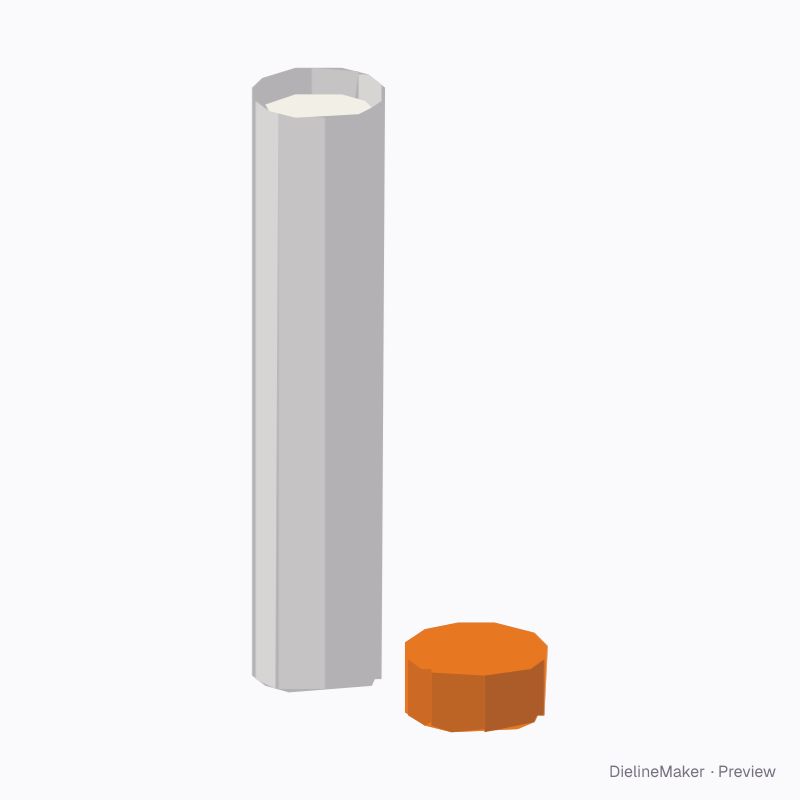 Opened tablet tube
