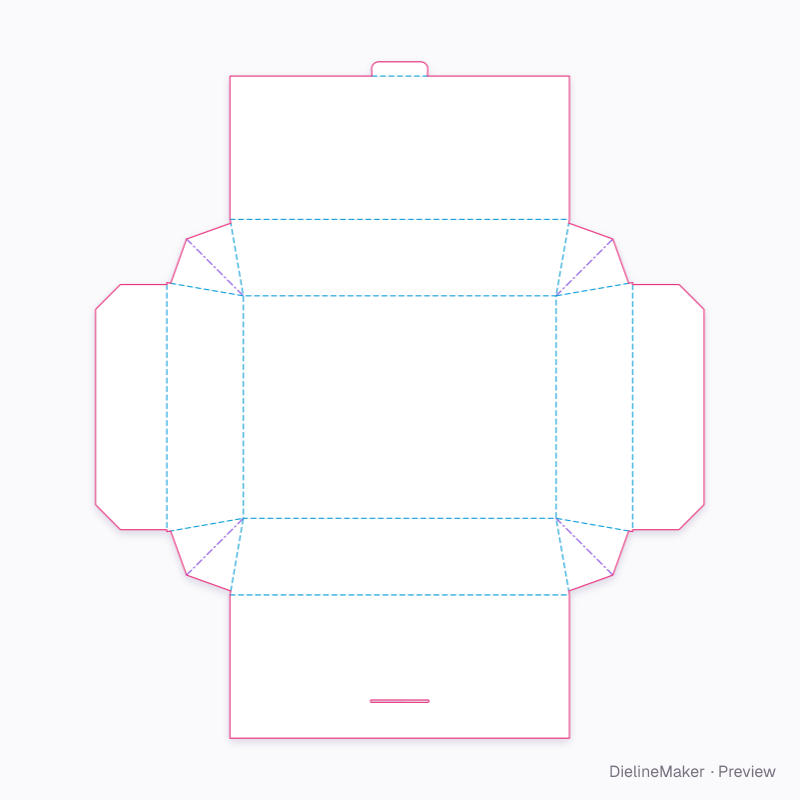 Flat dieline preview