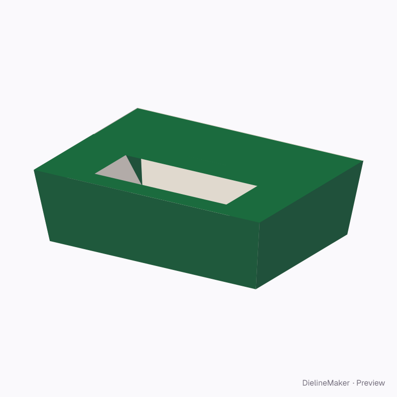 Kraft salad box with window