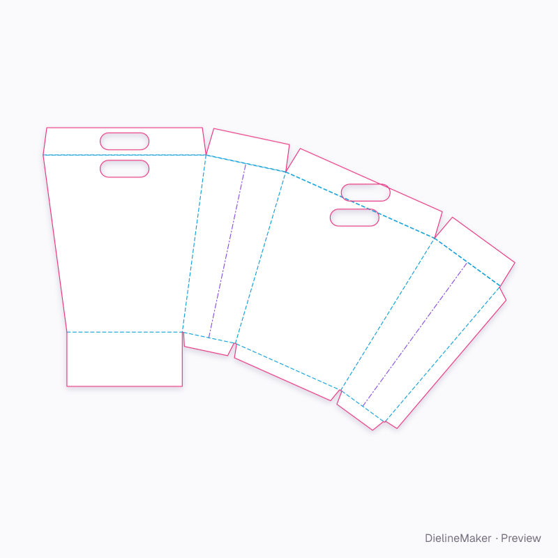 Flat dieline preview