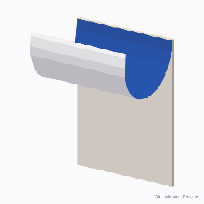 Sketch pad with curled top leaf