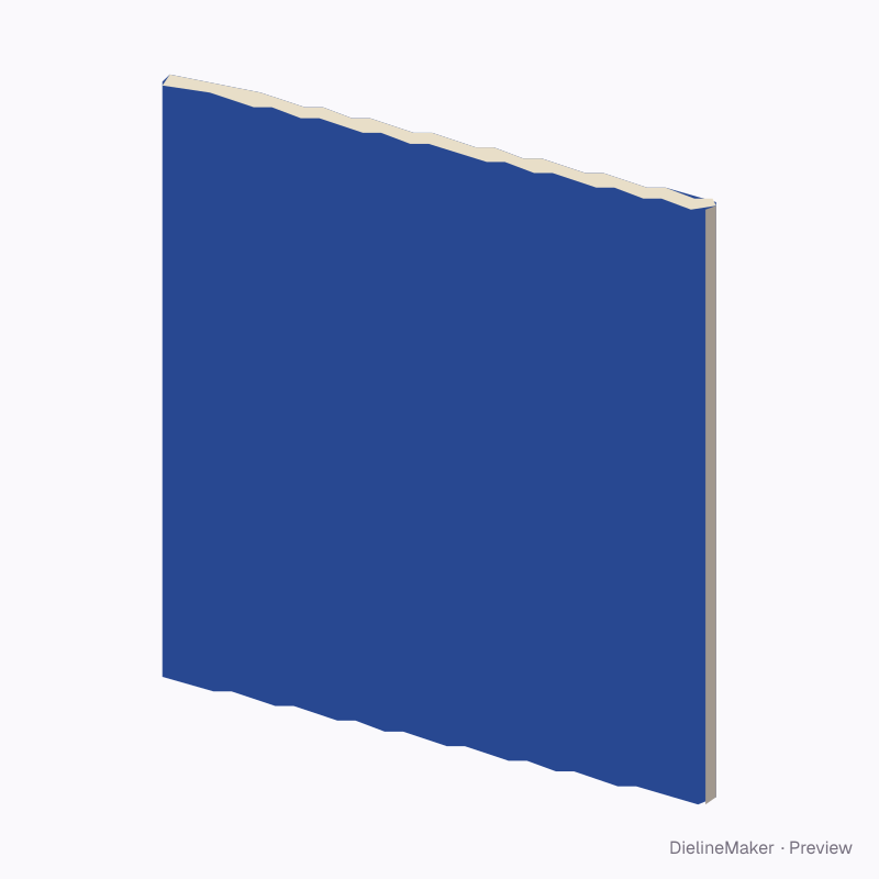 Square glued tear-off notepad