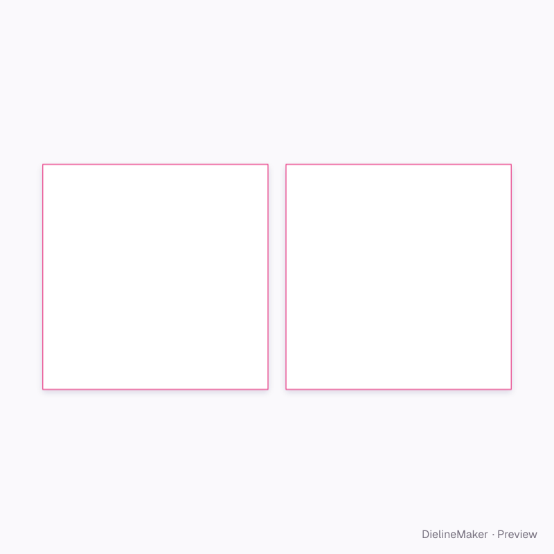 Flat dieline preview