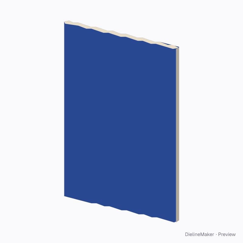 Glued tear-off notepad