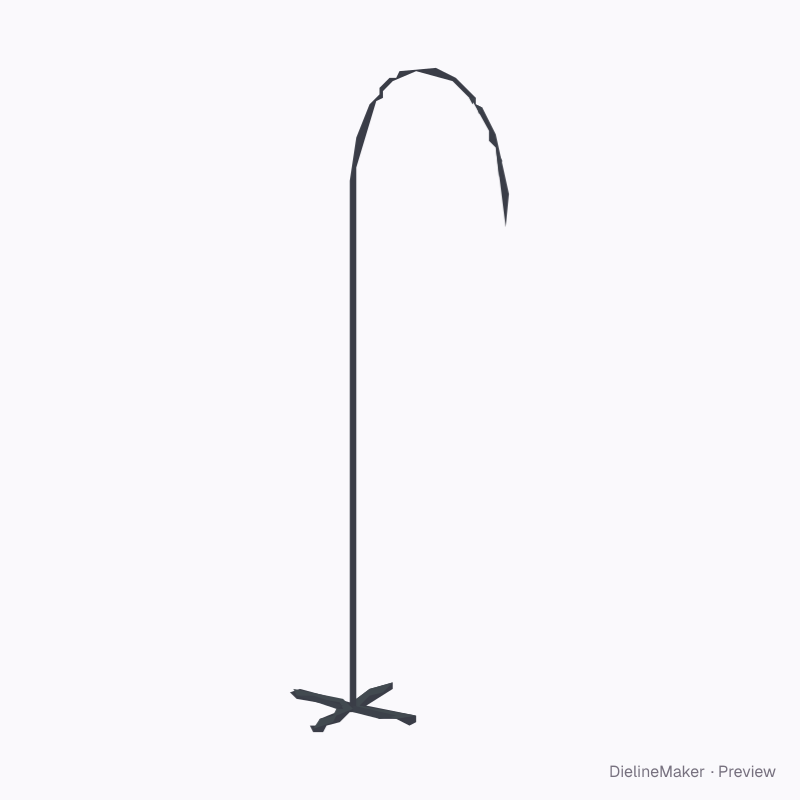 Large teardrop flag
