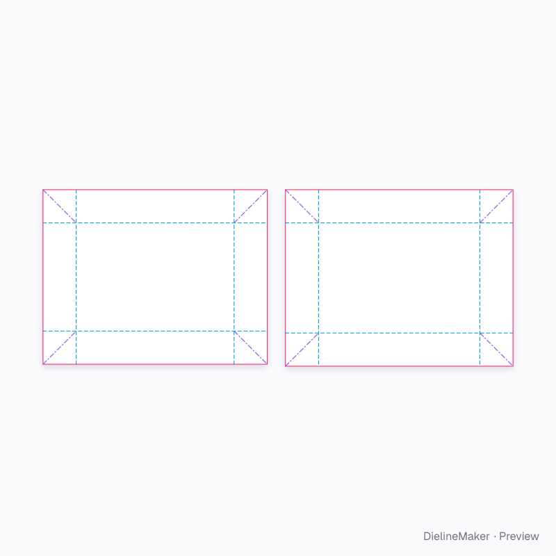 Flat dieline preview