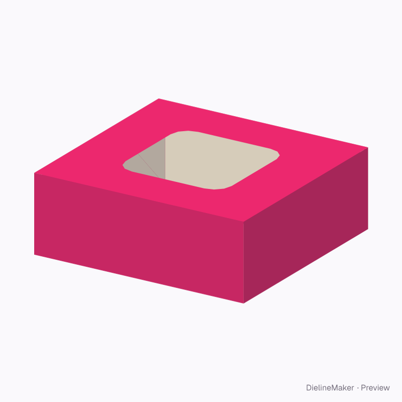 Jewellery box 90×90×35