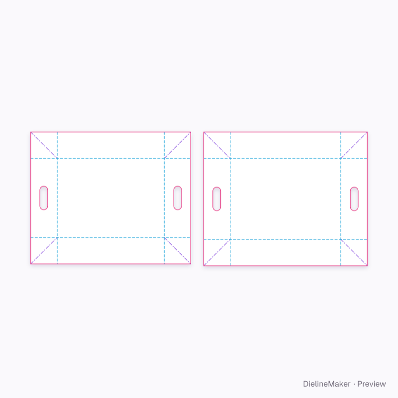 Flat dieline preview