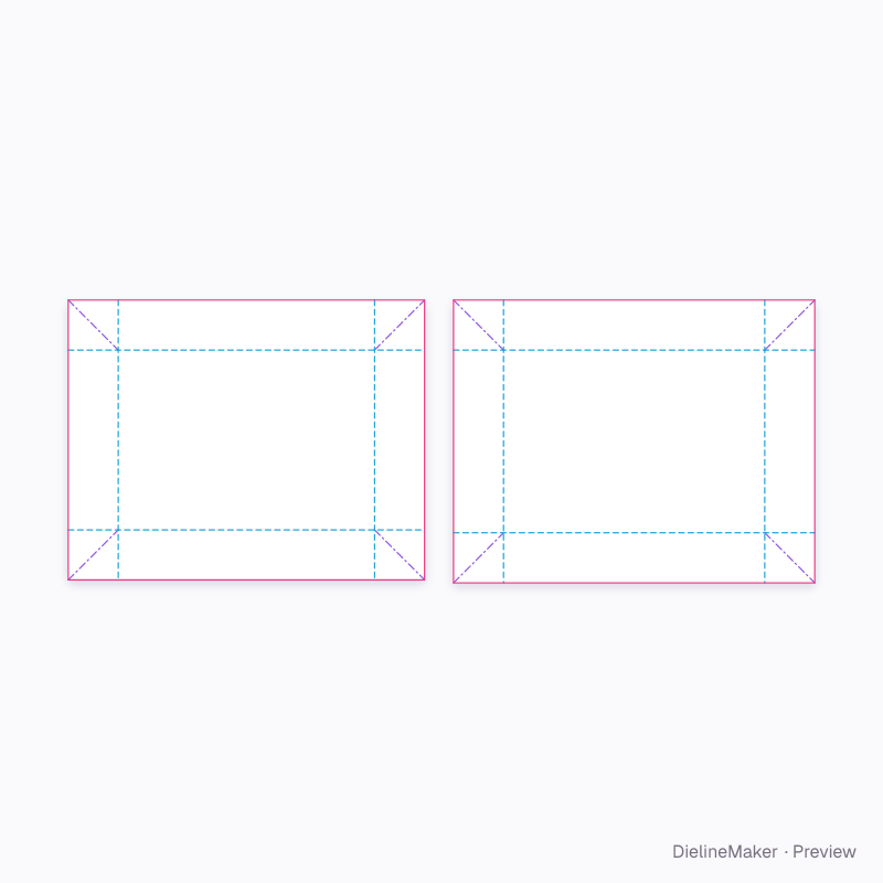 Jigsaw puzzle box (500 pieces) flat dieline