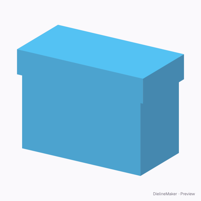 Seed packet box 8 × 4¼ × 6¼ in