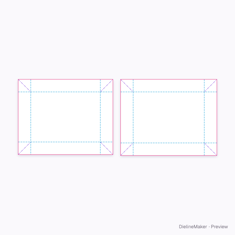 Socks gift box flat dieline