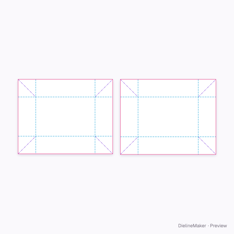 Building blocks box flat dieline
