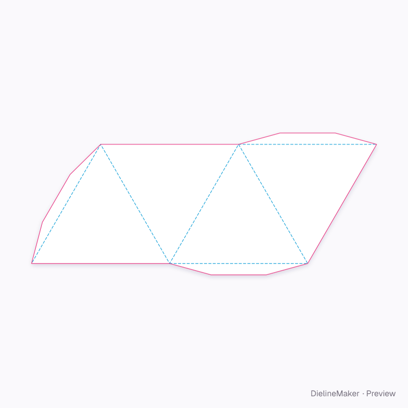Flat dieline preview