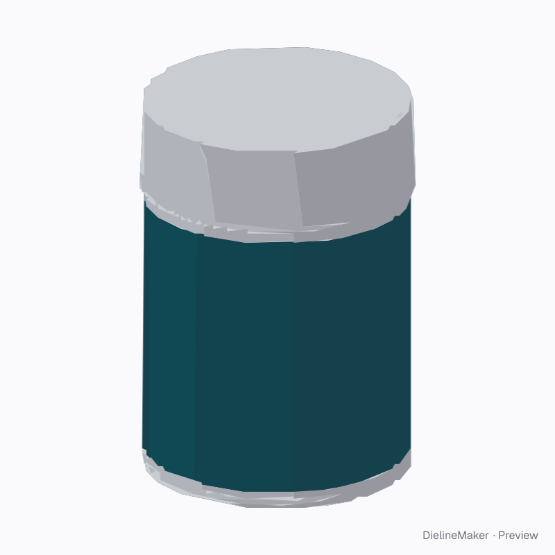 Tall tea tin